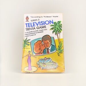Hoyle Vintage 1984 Complete Pocket Trivia Series 2 Television Trivia‎ Card Game